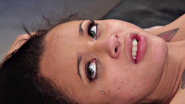 Kinky femdom mistress dominates and strapons sub in BDSM session