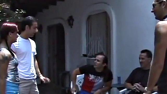 Gangbang babe katja Fucks multiple Cock