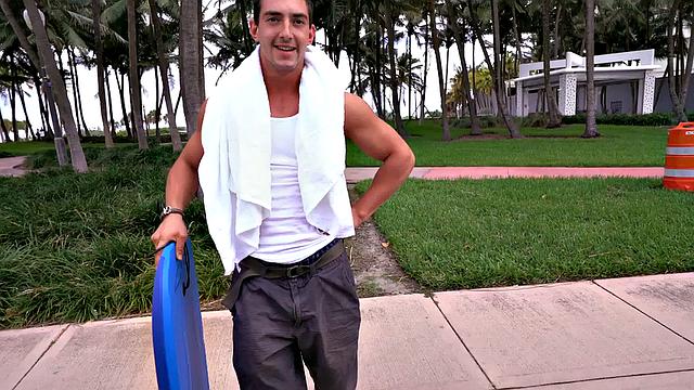 Str8 picked up jock tricked to fuck ass in pickup bus