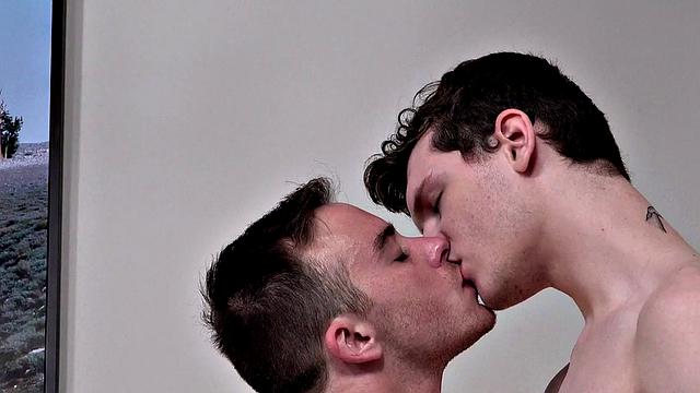 FTM amateur gay licked and fucked at home