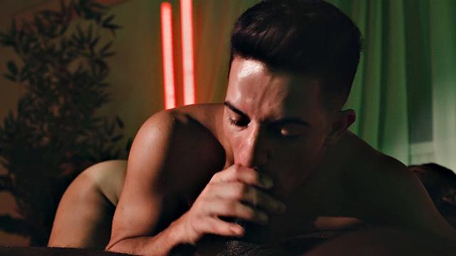 Latin stud barebacked by jock after sucking his cock