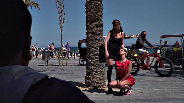 Busty babe full naked outdoor in public bcs mistress demands