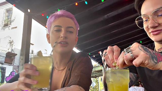 Real amateur F2M going down to fuck