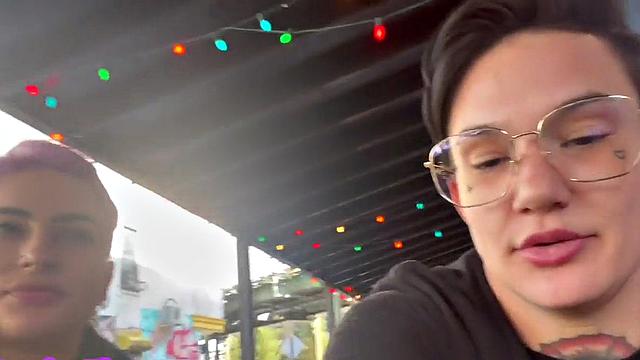 Real amateur F2M going down to fuck