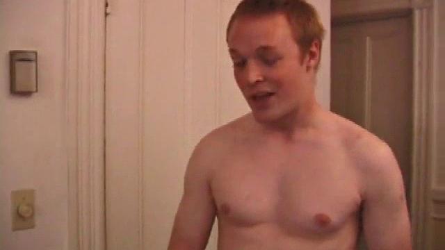 Zak strips off and strokes his cock after a rough day skating