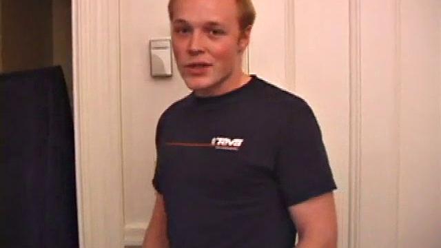 Zak strips off and strokes his cock after a rough day skating