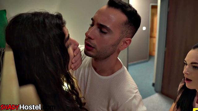 Cockhungry bitches fucked hard in 3some