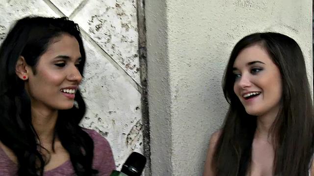 Tattooed interviewee gets kinky with ass play and deep pussy pounding