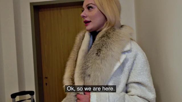 Tight shaven pussy filled with cum