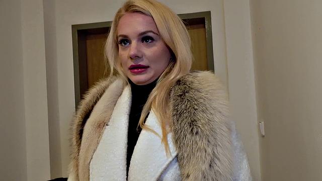 Tight shaven pussy filled with cum