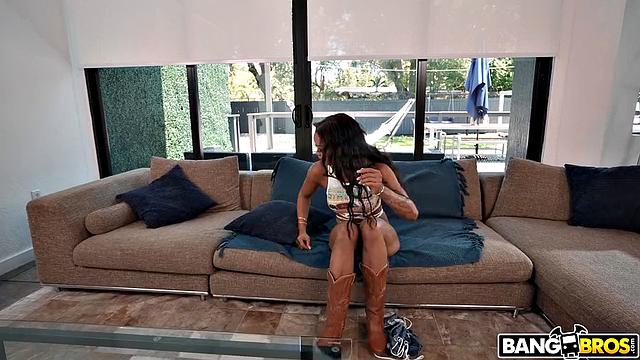 Rubbing Oil on Big Booty