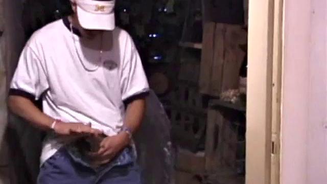 Str8 skater boy Dakota is alone and horny in a wine cellar, conveniently stocked with a few porn magazines. He unzips, pulls out his cock and has a boner in no time.