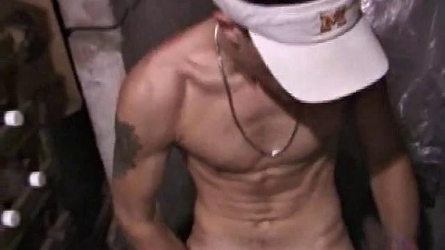 Str8 skater boy Dakota is alone and horny in a wine cellar, conveniently stocked with a few porn magazines. He unzips, pulls out his cock and has a boner in no time.