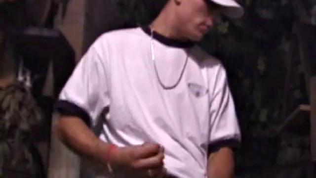 Str8 skater boy Dakota is alone and horny in a wine cellar, conveniently stocked with a few porn magazines. He unzips, pulls out his cock and has a boner in no time.