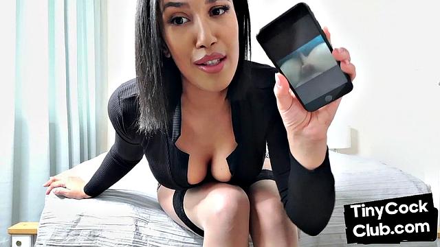 Cruel treatment for small dick dude