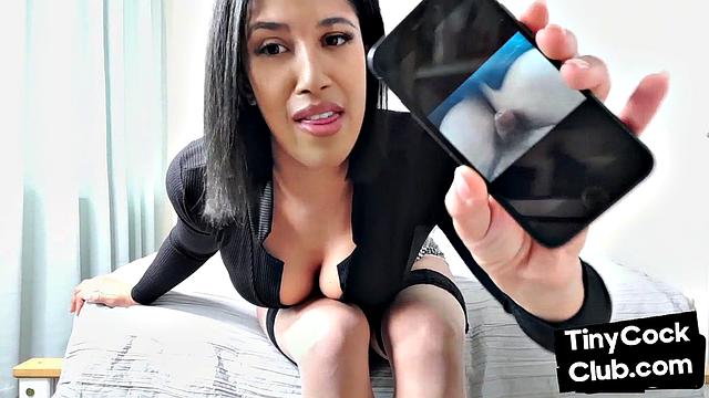 Cruel treatment for small dick dude