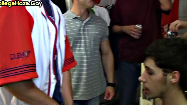 Real twink sucks cock and gets assfucked in dorm party