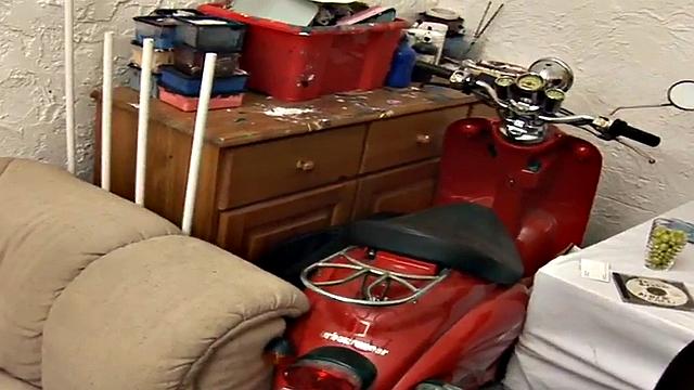 Blonde amateur enjoys outdoor POV blowjob with close-ups of her tight pussy