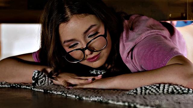 MOMMY'S GIRL - Naughty Brunette Leana Lovings STUCK & SPANKED By MILF Stepmom Lexi Luna!