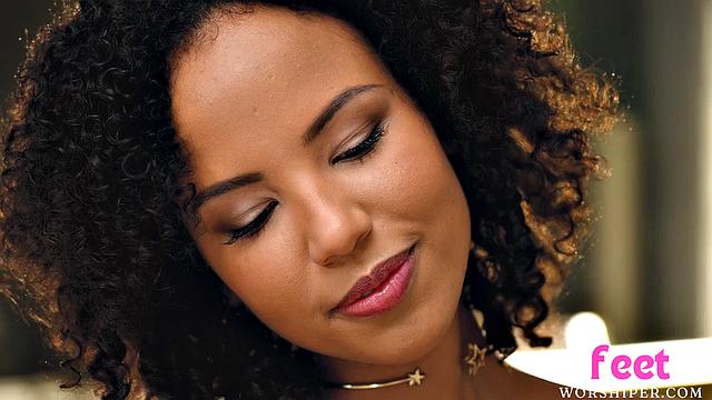 Hot ebony anal penetrated by lover