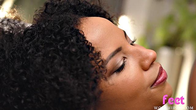 Hot ebony anal penetrated by lover