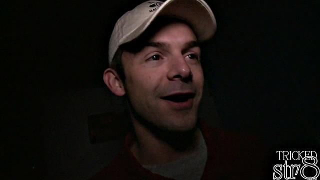 Athletic straight stud gets intense surprise at the glory hole with a hung gay guy