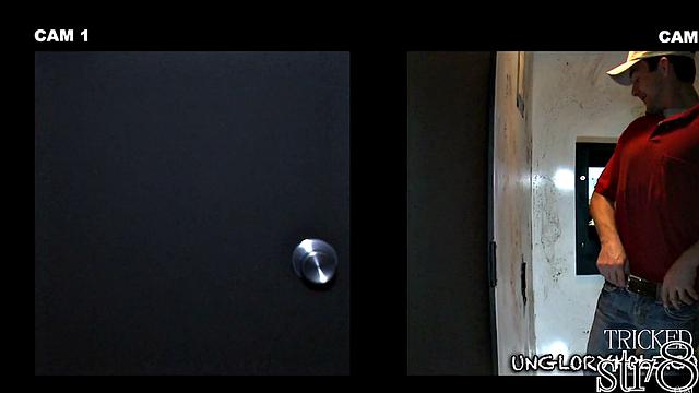 Athletic straight stud gets intense surprise at the glory hole with a hung gay guy