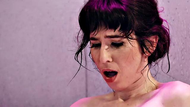 Dirty lesbian babes lick wet pussies while fingering