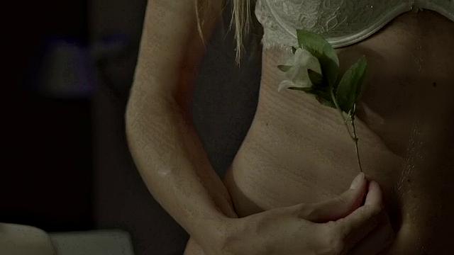 Get off to this steamy solo session in the bedroom