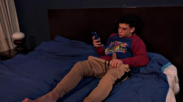 Rick shows Troy his stiff dick to tease his bottom, who goes down on it. An oral exchange follows, as the skinny Latinos get naked.