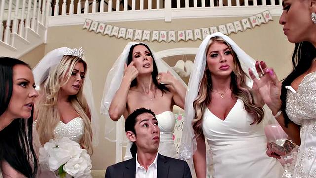 MOMMY'S BOY - Furious MILF Brides Reverse Gangbang Wedding Planner For Wedding Planning Mistake