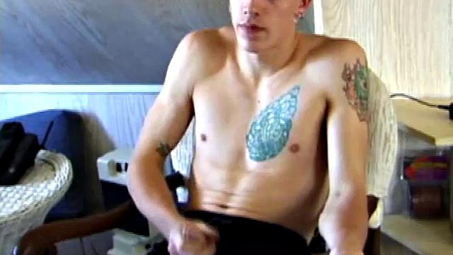 Shane Strokes His Dick