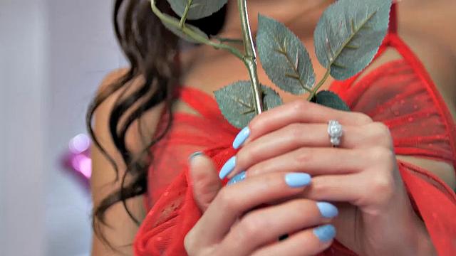 Tiny Asian Vina Sky Solo Playing With Her Pussy For Valentine's Day