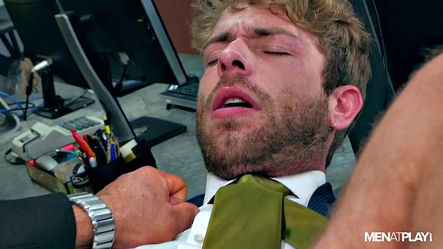 two guys figure things out with a hot fuck session