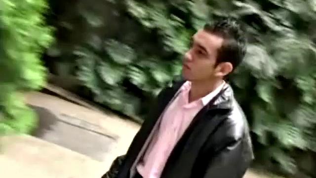 Macho Diego Vicente brings flowers to Juan Romero, and while he's putting them in water the two can't resist some spontaneous sex. Juan and Diego trade blowjobs, and then Diego fucks Juan from behind.