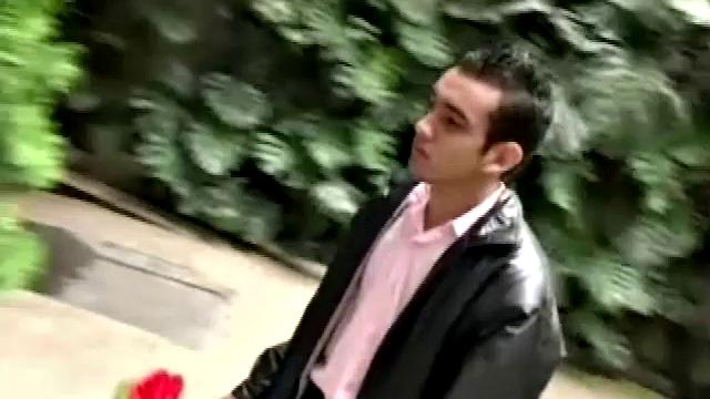 Macho Diego Vicente brings flowers to Juan Romero, and while he's putting them in water the two can't resist some spontaneous sex. Juan and Diego trade blowjobs, and then Diego fucks Juan from behind.