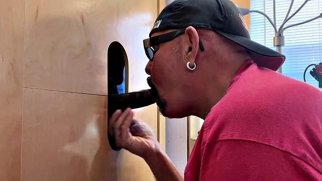 Big Black Man Gets A Blow Job