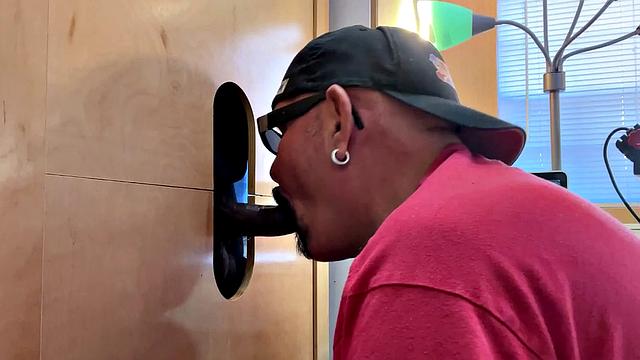 Big Black Man Gets A Blow Job
