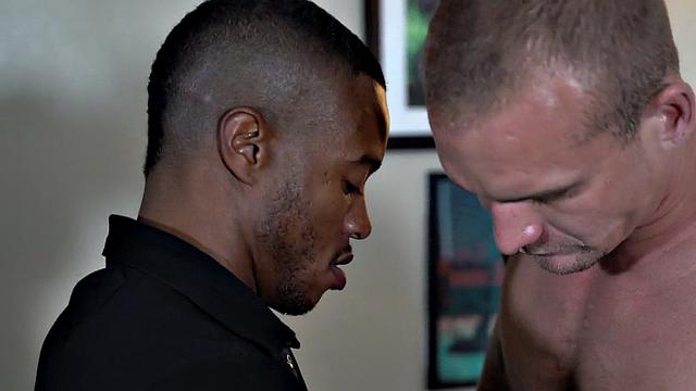 IR jock enjoys rimming and anal with Black BF