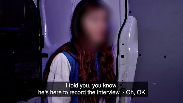 Real amateur picked up and fucked in van