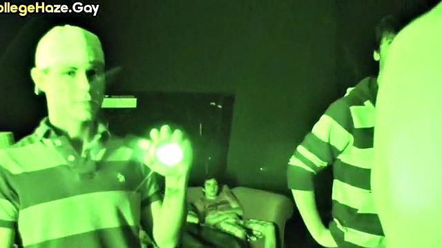 Real straight studs go threesome for fraternity till facial