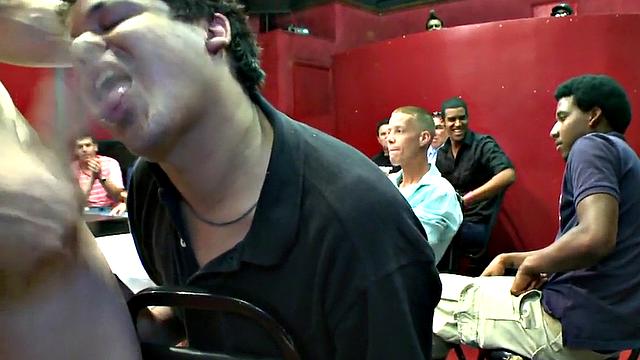 Real public gays enjoy anal on stripping party