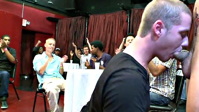 Real public gays enjoy anal on stripping party