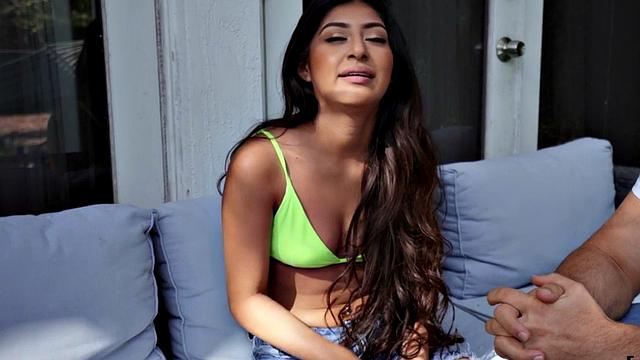 BWC nails petite Latina teen in public after casting call