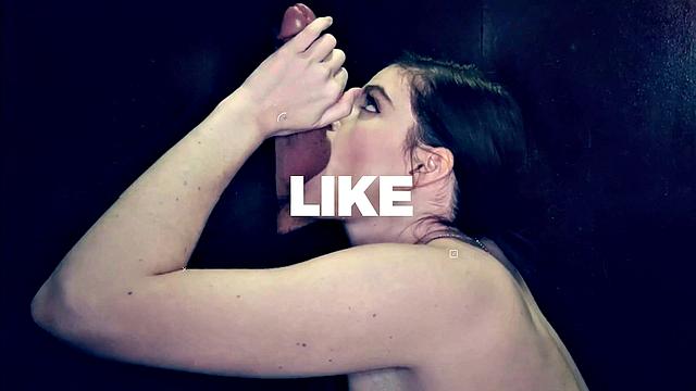 Blonde Hottie is A Cock Sucking Pro At The Gloryhole