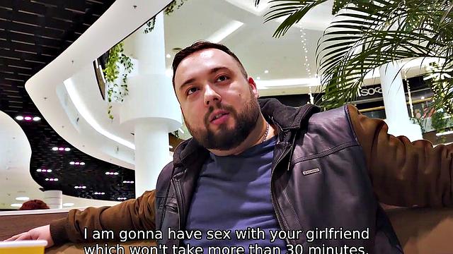 HUNT4K. Boyfriend isnt against sex of his girlfriend and rich stranger