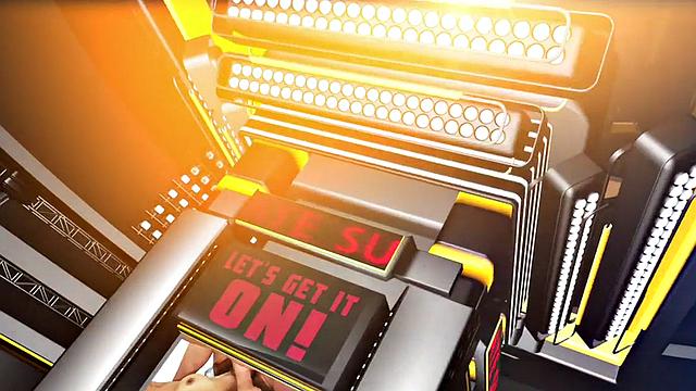 Les Asian wrestler uses loser's mouth for strapon BJ