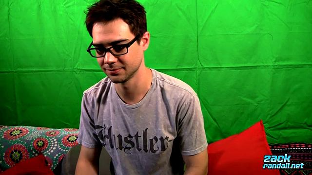 Zack Randall Splashes Himself With Jizz