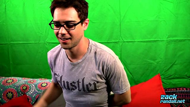 Zack Randall Splashes Himself With Jizz