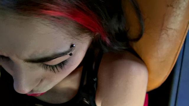 Latina amateur gives a steamy one-on-one handjob & gets a facial in the car